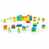 Конструктор "Построй свой город" (92 элемента) (в пакете) арт. 53732 Полесье