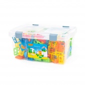 Конструктор "Построй свой город" (224 элемента) (в контейнере) арт. 56276 Полесье