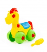 Конструктор "Лошадка" (22 элемента) (в пакете), арт.83548