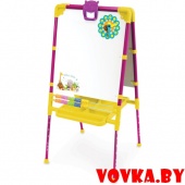 Мольберт "Ника" растущий двусторонний сиреневый арт. М2/СН