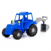 Трактор "Алтай" (синий) с лопатой (в сеточке) арт. 84866
