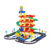 Паркинг 5-уровневый с дорогой и автомобилями (в коробке) арт.38104 Полесье