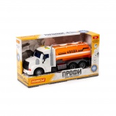 "Профи", поливочный автомобиль инерционный (со светом и звуком) (оранжевый) (в коробке) арт. 89809