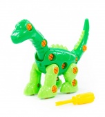 Конструктор-динозавр "Диплодок" (35 элементов) (в пакете) арт.76724 Полесье