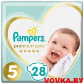 Подгузники Pampers Premium Care 5 Junior (11+ кг) 28 шт, Россия, арт. 8001090606884