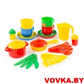 Набор детской посуды "Хозяюшка" на 4 персоны арт. 4008 Полесье