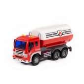 "Сити", автомобиль с цистерной инерционный (со светом и звуком) (красный) (в коробке) арт. 86372