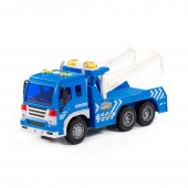 "Сити", автомобиль-эвакуатор инерционный (со светом и звуком) (синий) (в коробке) арт. 86525