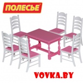 Набор мебели для кукол №6 (7 элементов) арт. 54395 Полесье