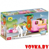 Конструктор "Карета с лошадкой", 21 дет., арт.HG-1342