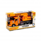 "Профи", автомобиль-кран инерционный (со светом и звуком) (оранжевый) (в коробке) арт. 86617
