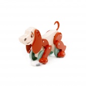 Собака-каталка "Боби" (бело-коричневый) (в пакете) арт.48701