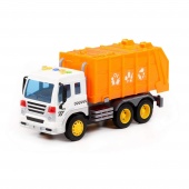 "Сити", автомобиль коммунальный инерционный (со светом и звуком) (оранжевый) (в коробке) арт. 86426