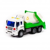 "Сити", автомобиль-контейнеровоз инерционный (со светом и звуком) (зелёный) (в коробке) арт. 86198