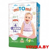 Подгузники miTOmi Premium L (9-14кг) 54шт