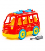 Конструктор-транспорт "Автобус" (в сеточке) арт. 71248 Полесье