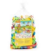 Конструктор "Строитель" (348 элементов) (в пакете) арт. 52568 Полесье