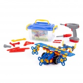 Конструктор "Изобретатель" - "Самолёт №2" (144 элемента) (в контейнере) арт. 55217 Полесье