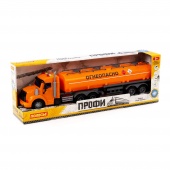 "Профи", автомобиль с полуприцепом-цистерной инерционный (со светом и звуком) (в коробке) арт. 83989