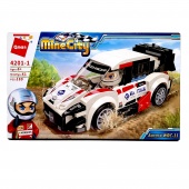 Конструктор Qman гоночная машина (белая, 189 деталей), арт. 4201-1