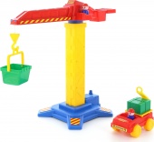 Башенный кран №1 + автомобиль арт.58195