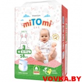 Трусики miTOmi Premium M (6-11 кг) 58 шт