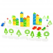 Конструктор "Построй свой город" (146 элементов) (в пакете) арт. 53749 Полесье