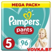 Трусики Pampers Pants Junior 5 (12-17 кг) 96шт, Россия, арт. 4015400697541