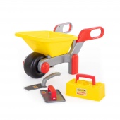 Тачка №4 + набор каменщика №2 арт. 42064 Полесье