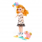 Кукла "Даша" (29 см) в платье + аксессуары (9 элементов) (в коробке №3), арт. 03120 Полесье