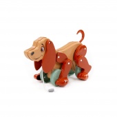 Собака-каталка "Боби" (бежево-коричневый) (в пакете) арт.48718