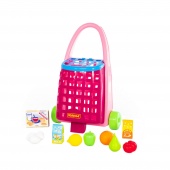 Забавная тележка + набор продуктов (11 элементов) арт.67944 Полесье