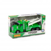 "Профи", автомобиль-эвакуатор инерционный (со светом и звуком) (зелёный) (в коробке) арт. 86594 Полесье