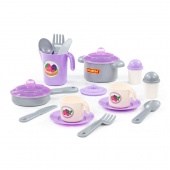 Набор детской посуды "Настенька" на 2 персоны (V2) (18 элементов) (в сеточке), арт. 79916