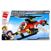 Конструктор Qman Полицейский вертолёт (111 деталь), арт. 1902