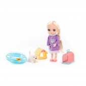 Кукла "Маша" (16 см) на море + аксессуары (4 элемента) (в коробке №2), арт. 03366 Полесье