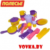 Набор детской посуды "Настенька" на 6 персон арт. 3933 Полесье.