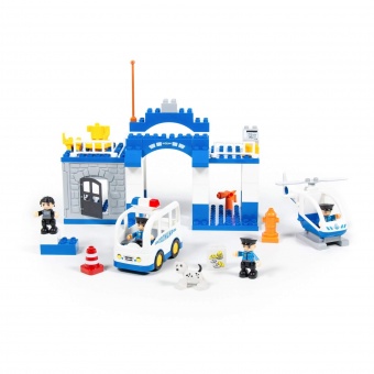 Конструктор "Макси" - "Полицейский участок" (70 элементов) (в коробке) арт.77547 Полесье