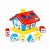 Логический домик "Смурфики" с 6 кубиками №1 (в сеточке) арт.64417 Полесье