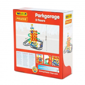 Паркинг 5-уровневый с дорогой и автомобилями (в коробке) арт.38104 Полесье