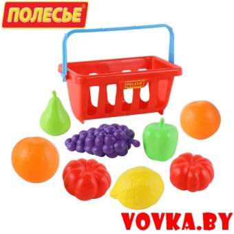 Набор продуктов с корзинкой №2 (9 элементов) (в сеточке) арт.46963