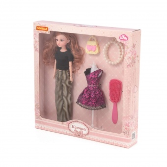 Кукла "Ксюша" (30 см) в костюме + аксессуары (5 элементов) (в коробке №4), арт. 02680 Полесье