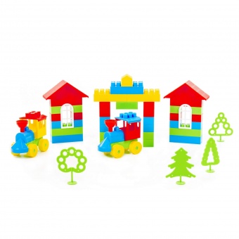 Конструктор "Строитель" (Гигант, 175 элементов) (в мешке) арт. 0569 Полесье