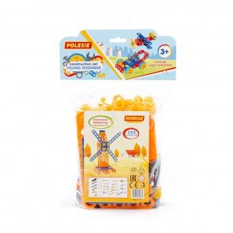 Конструктор "Изобретатель" - "Мельница №1" (105 элементов) (в пакете) арт. 55385 Полесье