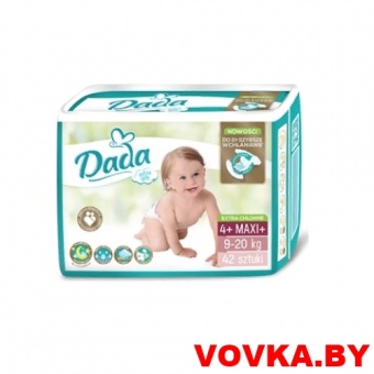 Подгузники Dada Extra Soft 4+ Maxi+ (9-20 кг) 42 шт.