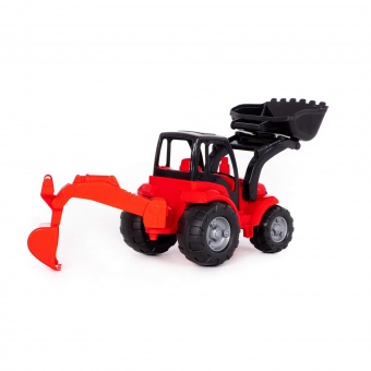 Чемпион, трактор с лопатой и ковшом (в сеточке) арт. 0513 Полесье