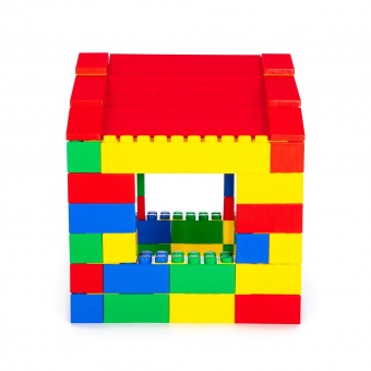 Конструктор строительный "Дом", 134 элемента арт. 37473 Полесье