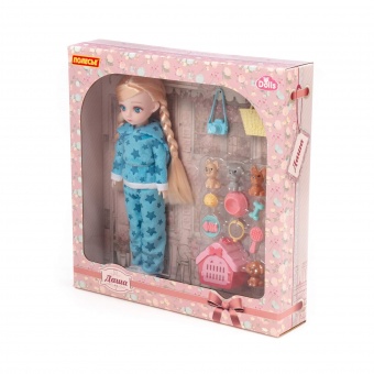 Кукла "Даша" (29 см) в спортивном костюме + аксессуары (9 элементов) (в коробке №3), арт. 03090 Полесье