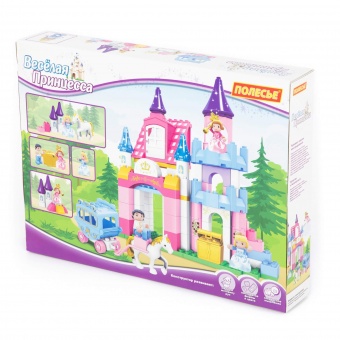 Конструктор "Макси" - "Весёлая принцесса" (146 элементов) (в коробке) арт. 77684 Полесье