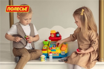 Игрушка развивающая "Кассовый аппарат для супермаркета" (в коробке) арт. 77073 Полесье